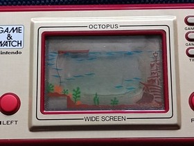 Nintendo GAME & WATCH OCTOPUS with Box and Manual Japanese OC-22 1981
