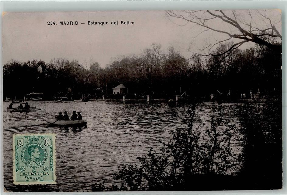 52230197 - Madrid Estanque del Retiro Estanque del Retiro Ciudad Madrid 1915