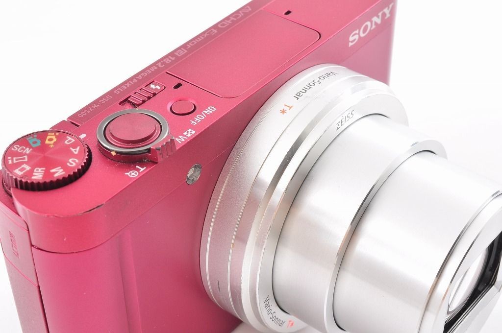 SONY Cyber-Shot DSC-WX500 Camera 18.2MP Red W/ Battery Charger