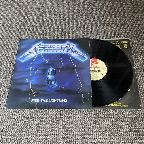 Metallica – Ride The Lightning Vinyl Record FIRST UK Pressing 1984 MFN 27