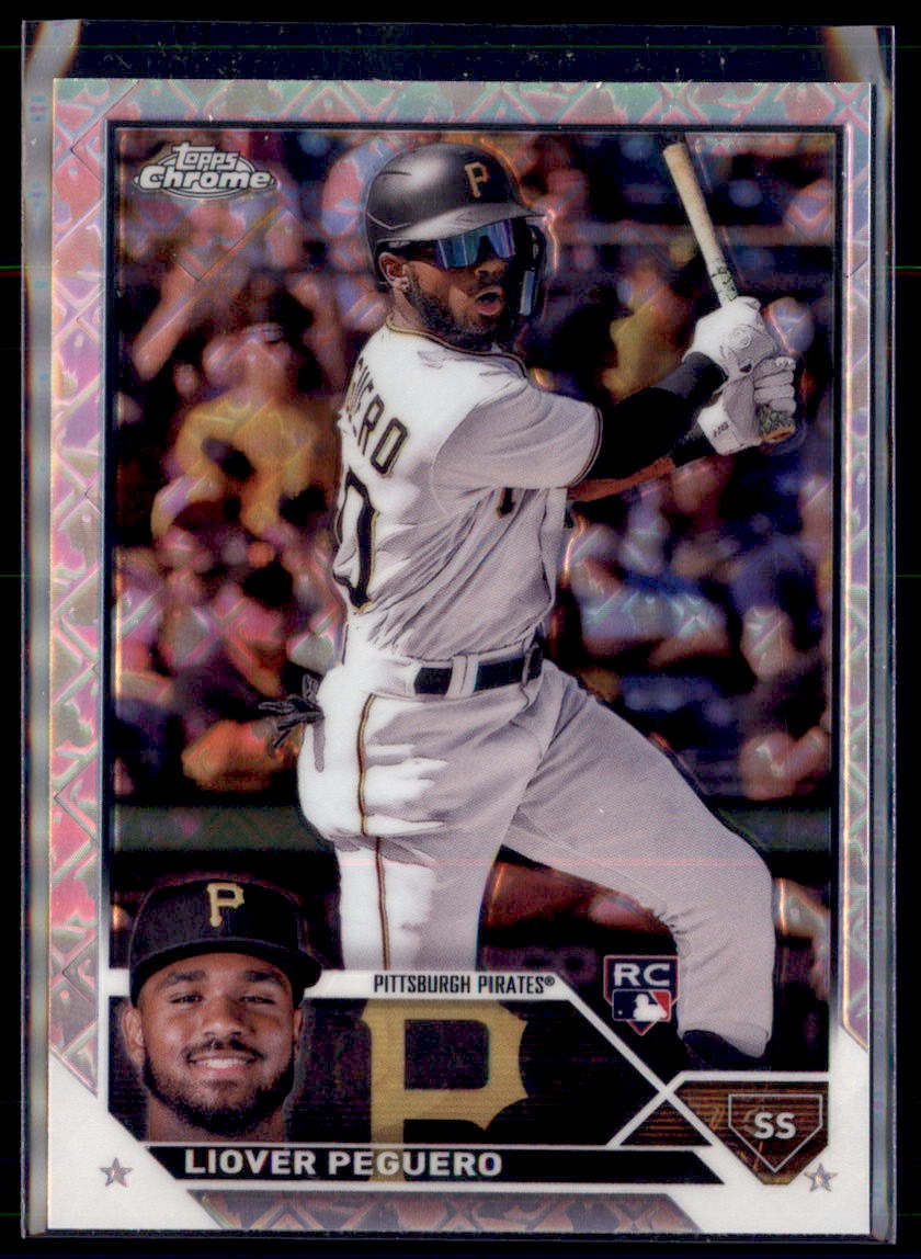 2023 Topps Chrome Logofractor Liover Peguero Pirates 72 RC