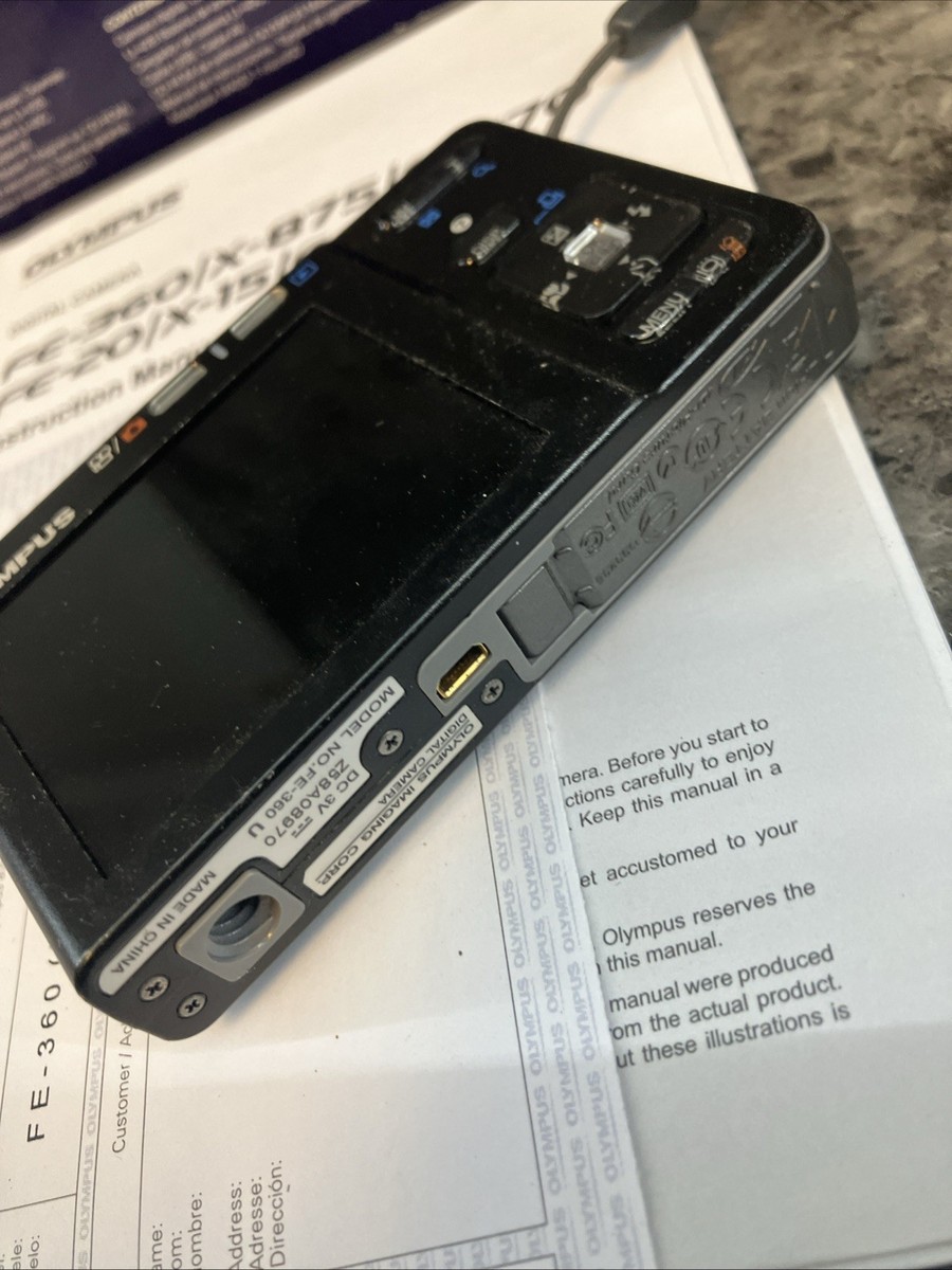OLYMPUS FE-360 デジタルカメラ 8.0メガピクセル　動作確認済み Olympus FE-360 8.0メガピクセル コンパクトデジタルカメラ