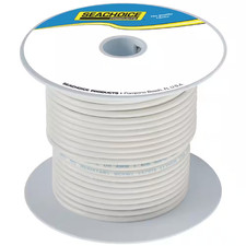 Tinned Copper Marine Wire, 10 AWG, White, 100 Ft.