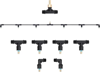 #ad #ad Metal 6 Nozzle Poly Boom Wand with 3 8quot; Brass Fitting 7.5 Ft. ATV Sprayer Boom $46.99