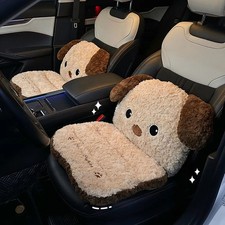 Cute Plush Car Cushion Thickened And Warm For Winter Universal Suitable For Me