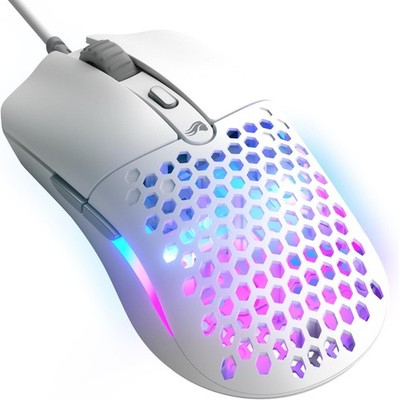 GLORIOUS Model O Eternal Ultralight RGB Gaming Wired Mouse Matt White 55g