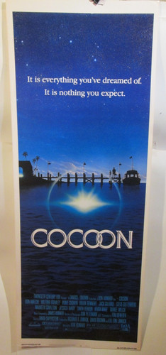 original 1985  COCOON  movie poster  14x36 Ron Howard DON AMECHE Wilford Brimley