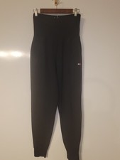 Tommy Hilfiger Sport Sweat Pants Womens Small Black Lounge Wear Pockets