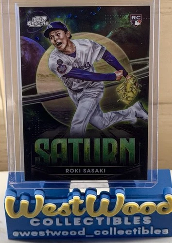 2025 Topps Cosmic Chrome Roki Sasaki RC Planetary Pursuit Saturn Dodgers
