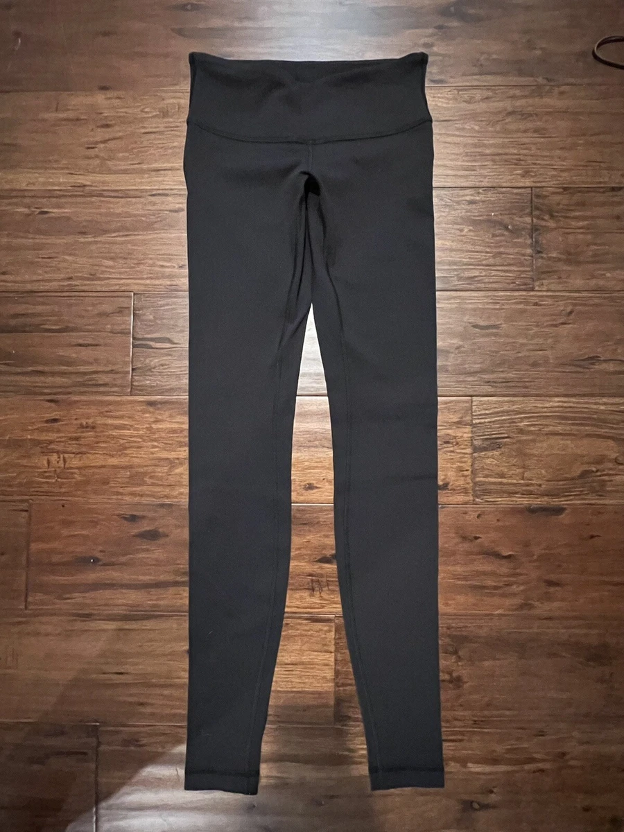 Lululemon Full Length Leggings Yoga Pants Black Excellent Condition Mid  Rise 4