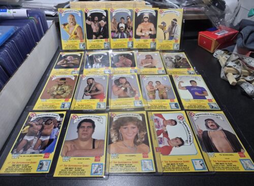 Circle K WWF 1987 Supermatch Cards Graffiato 20 Card Set Hulk Hogan Macho Man