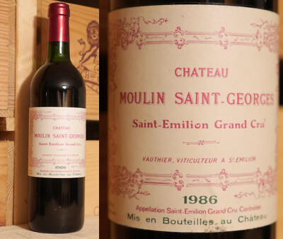 1986er Chateau Moulin Saint Georges - Saint Emilion Grand Cru - Top Jahrgang ***