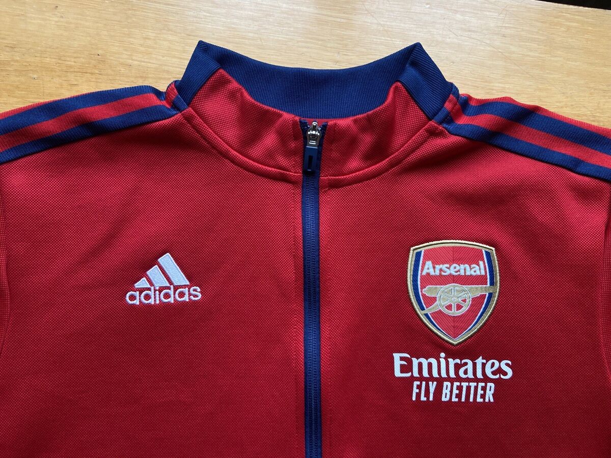 ARSENAL LONDON 2021 2022 ANTHEM FOOTBALL SOCCER TRACK JACKET ARSENAL LONDON 2021 2022 ANTHEM FOOTBALL SOCCER TRACK JACKET