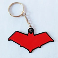 Red Hood Logo / Emblem Keychain from the Comics Character