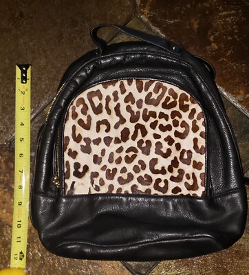 Margot Calf Hair Leopard Genuine Leather Backpack margot | Bags | Margot Calf Hair Leopard Genuine Leather  main image 4