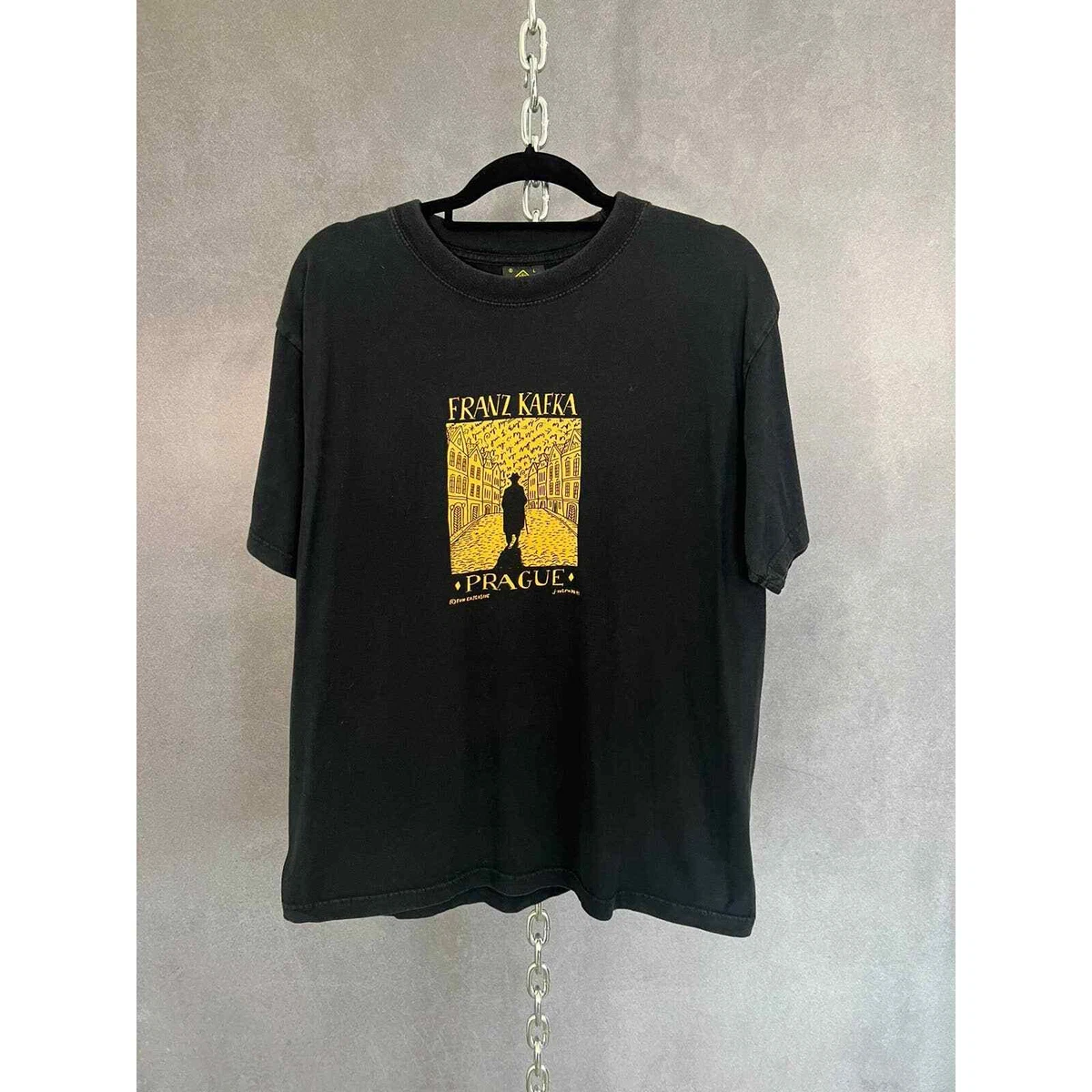 90s Franz Kafka Prague Art T shirt Size L Rare eBay