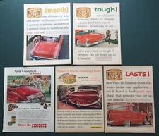 Simoniz Advertisement Lot of 5 - 1