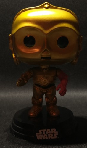 Funko Pop Films Star Wars Vinyle Figurine Desseré C-3PO Rouge Bras #64 Exmt État