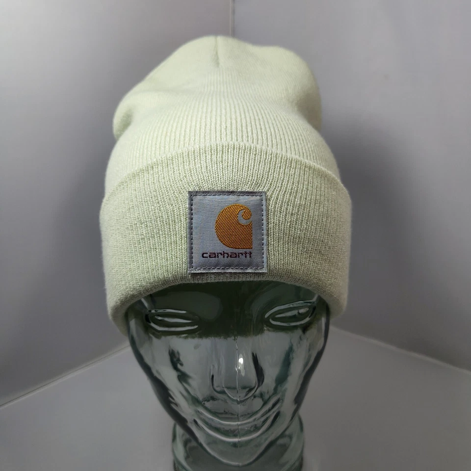 Carhartt шляпа крышка вязаный манжеты Beanie чулок зимний лайм зеленый фисташки новом - Изображение 2 из 4