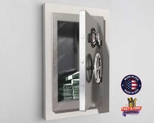 Money in The Safe Silver Design Poster Canvas Print Art Décor Wall