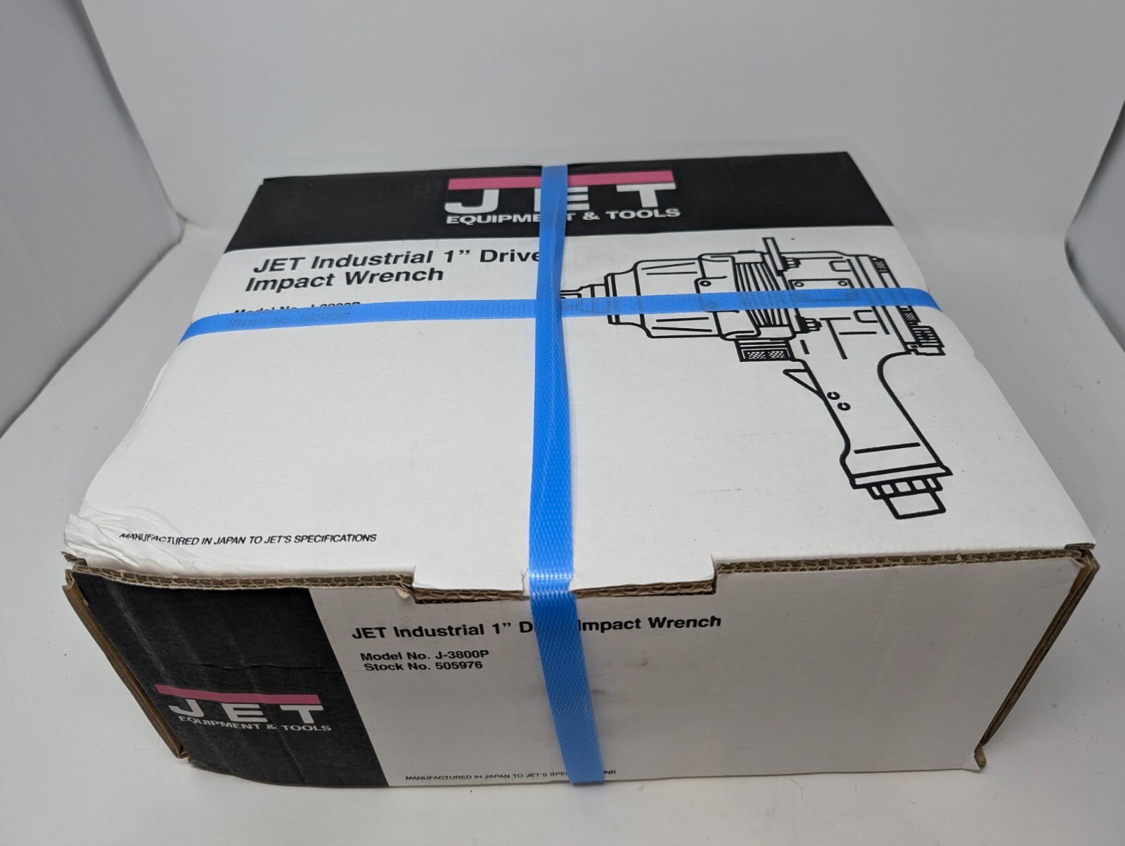 Jet 505976 J-3800P 1 in. Square Drive Pistol Grip Air Impact Wrench Sealed (US)