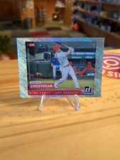 2021 Donruss Mike Trout Livestream Insert Rapture Parallel #LS1 LA Angels