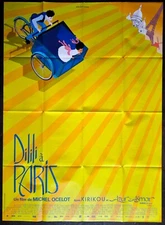 DILILI IN PARIS Michel Ocelot Eiffel Tower ORIGINAL french LARGE movie poster