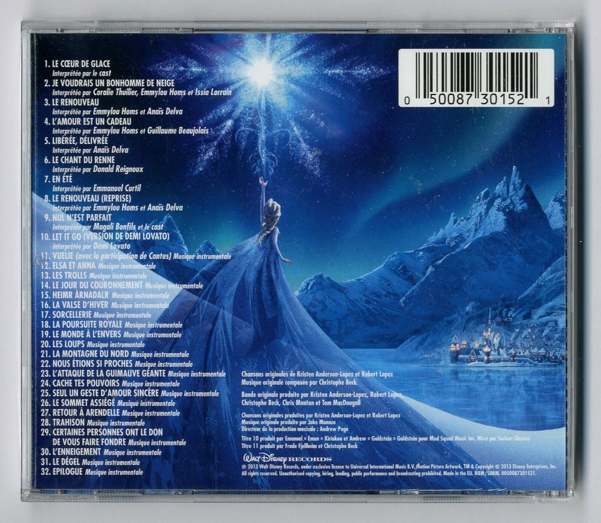 CD ★ SNOW QUEEN - WALT DISNEY (B.O.F - O.S.T) ★ ALBUM 32 TRACKS