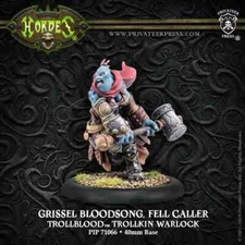 HORDES-TROLLBLOODS:  Grissel Bloodsong, fell caller warlock [PIP 71066]