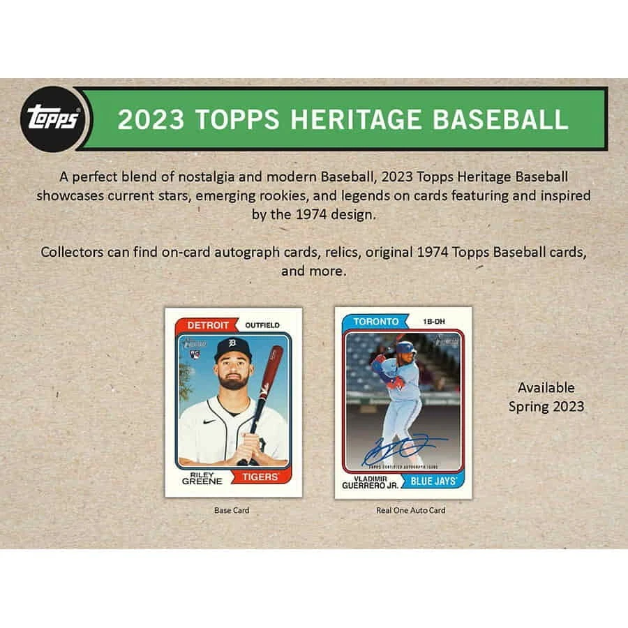 2023 Topps Heritage Baseball Value Box (40ct Case) - Factory Sealed