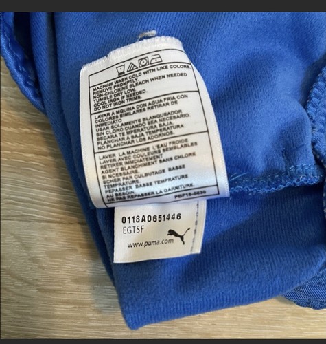 Boys PUMA Track Jacket JR. Solitaire Blue Size 7 - Picture 11 of 11
