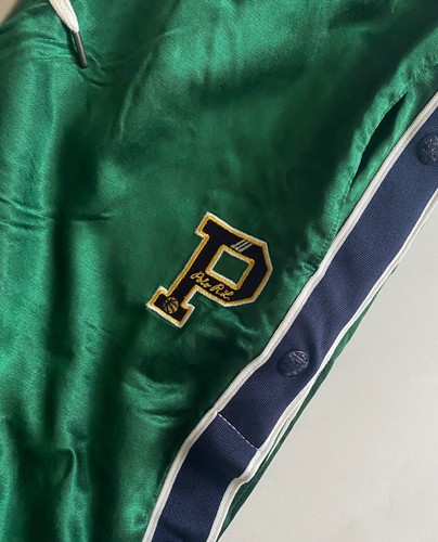 $228 NWT Mens Polo Ralph Lauren "P" Logo Satin Tear Away Track Athletic Pants - Afbeelding 5 van 5