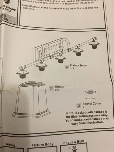 Quoizel Nicholas 5 Light Bath, Brushed Nickel/Clear NLC8605BN - Read Description - Picture 15 of 16