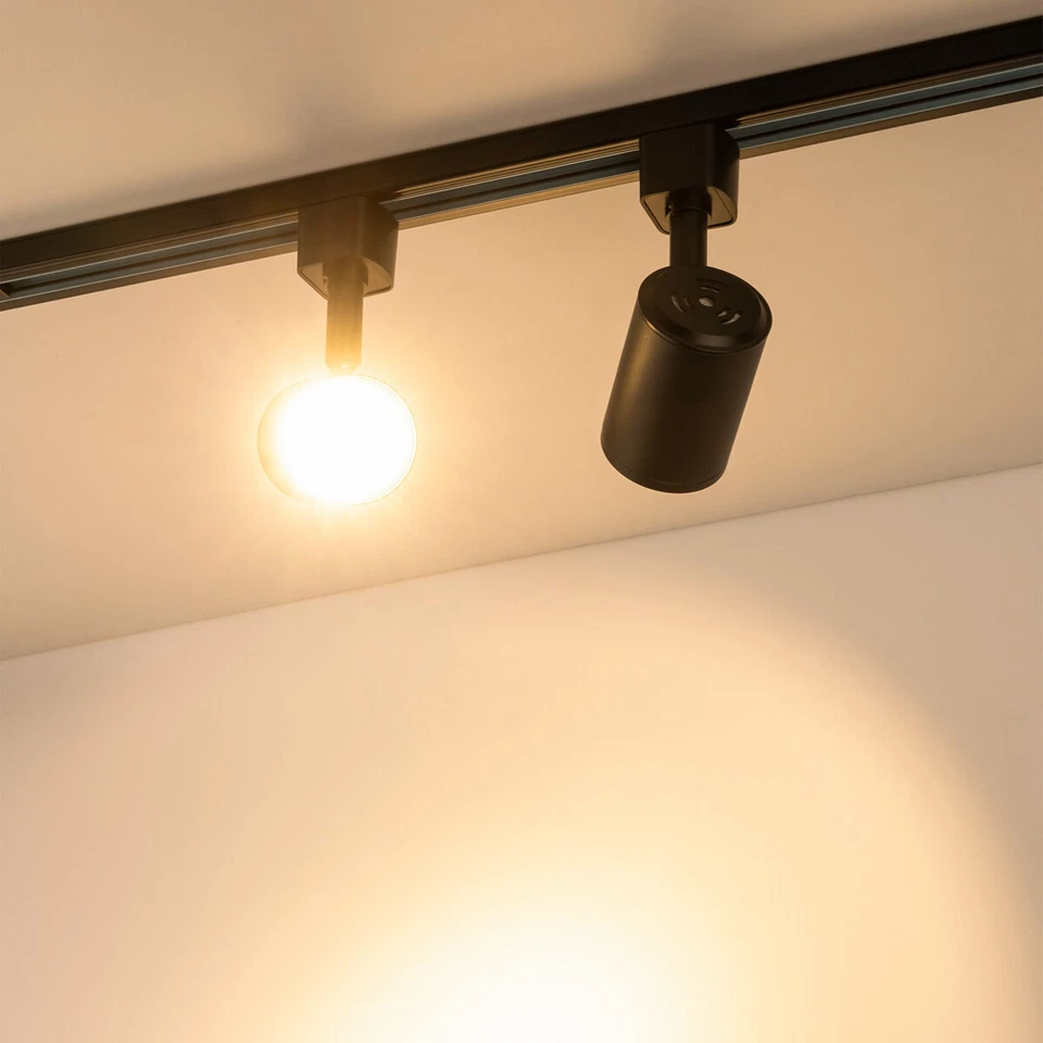 Paquete de 12 cabezales de iluminación LED para pista compatibles con pista tipo H B 6,5 W 3000 K B Foto 3 de 4