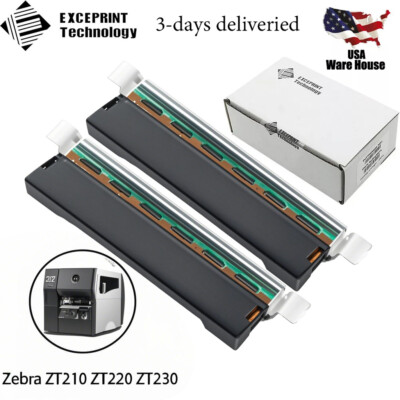 2X US Printhead for Zebra ZT210 ZT220 ZT230  Printer 203dpi P1037974-010 NEW