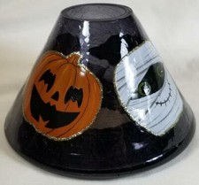 Yankee Candle HALLOWEEN FRIENDS Jar Shade Black Pumpkin Cat Ghost Mummy
