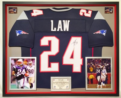 ty law autographed jersey