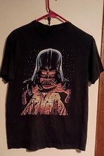 Vintage Y2K Star Wars Darth Vader T-Shirt Tag Removed Mens Size M   