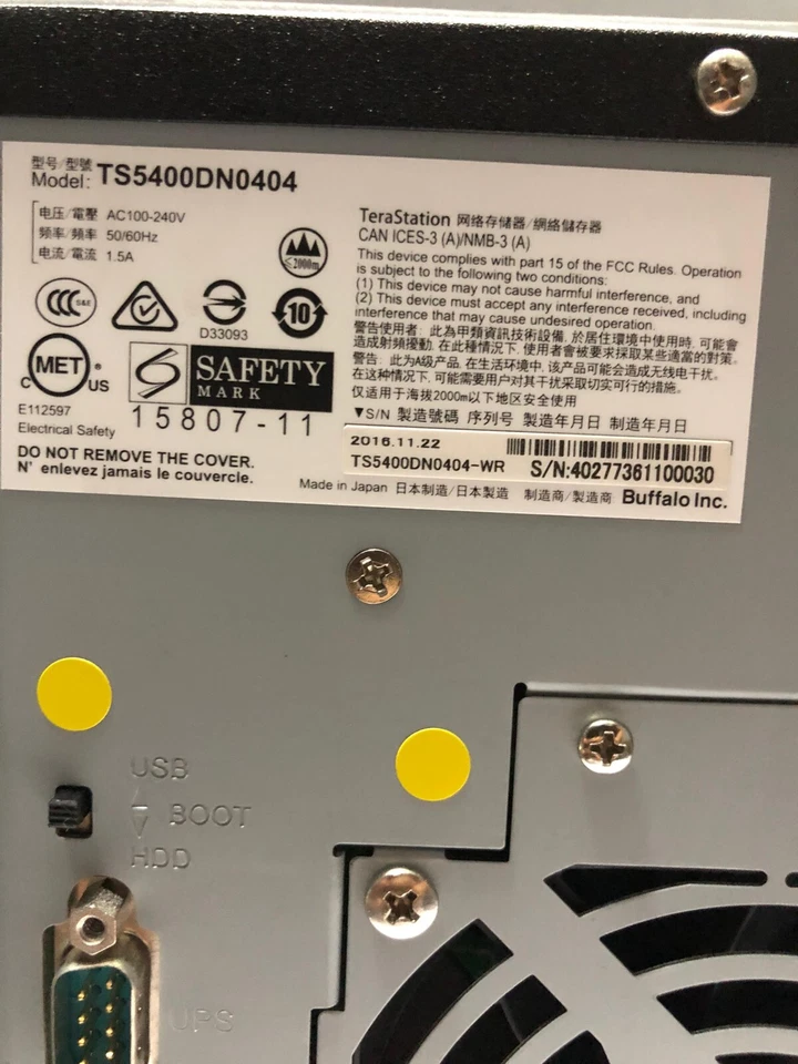 Buffalo TeraStation TS5400D0404-EU Atom CPU/2GB 4 x 1TB = 4TB HDD Business NAS - Image 3 of 4