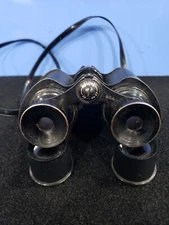 Vintage Airguide 3x No 27 Made In USA Binoculars with Strap No Box