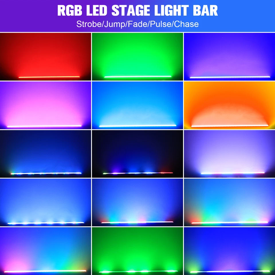 150W RGB 768LED Wall Wash Light Strobe DMX Stage Disco Party Lighting Halloween - Image 3 of 4