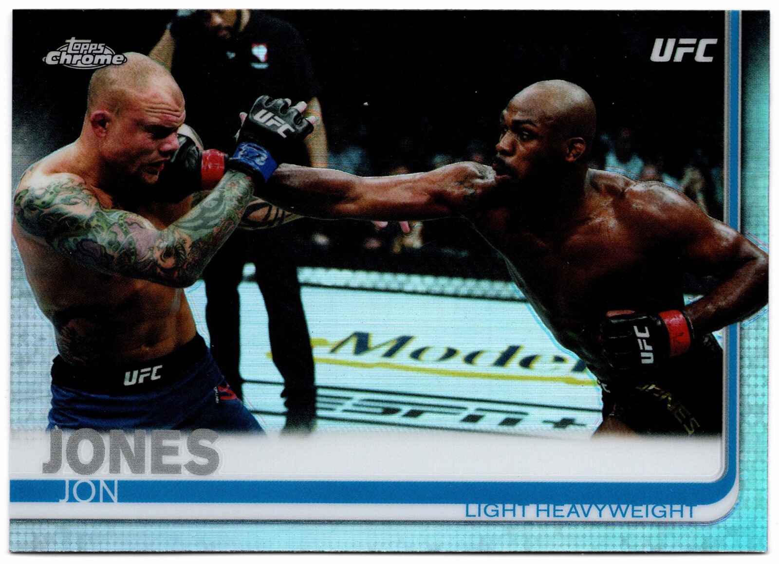 2019 Topps Chrome UFC MMA Image Variation Silver Refractor Parallel JON JONES #1