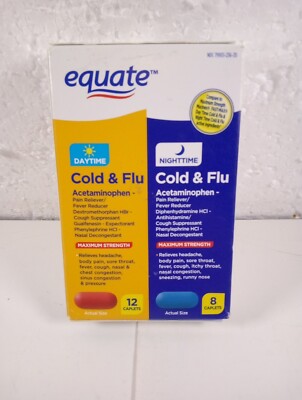 Equate Daytime /Night Time Cold &Flu 20 Tablets Exp: 1/2026