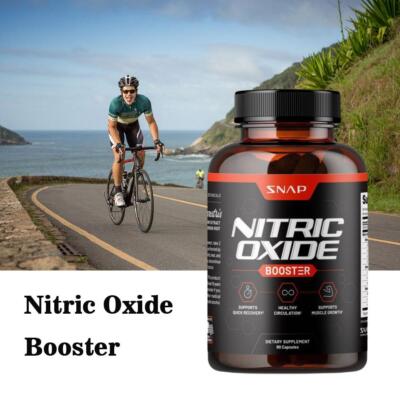 Nitric Oxi Booster Supplement - L-Arginine L-Citrulline -90/180 Capsules P9P3.