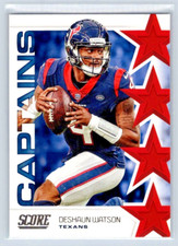 2019 Score Football - Deshaun Watson - Houston Texans - Captains - #C-9