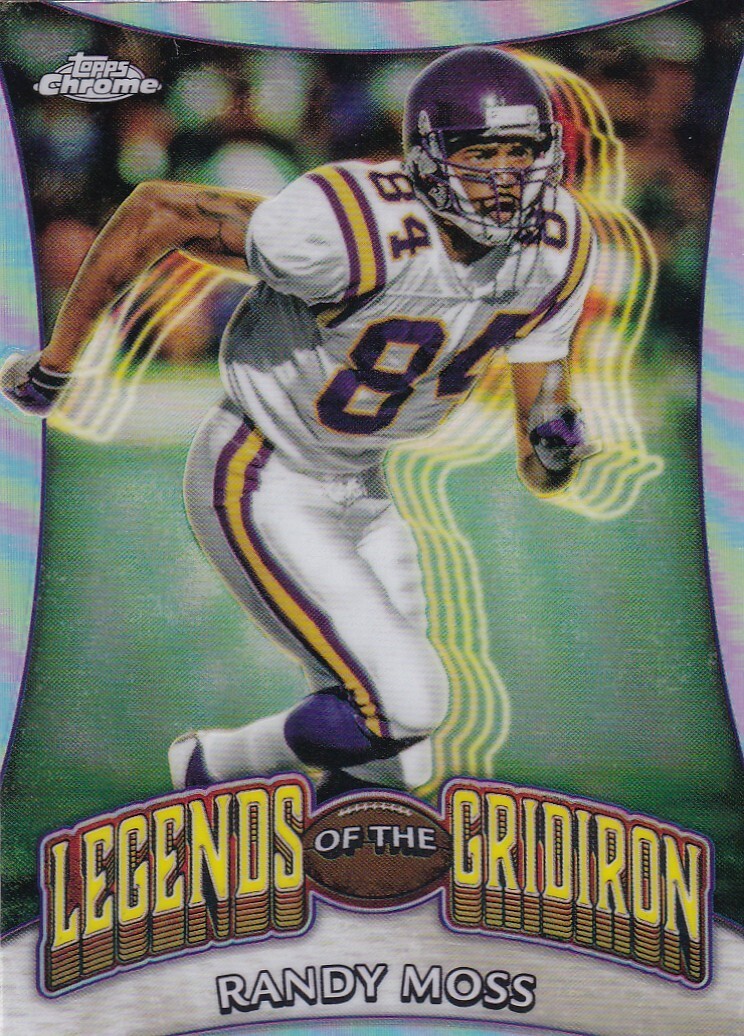 2024 Topps Chrome Randy Moss Refractor Legends of the Gridiron LOG