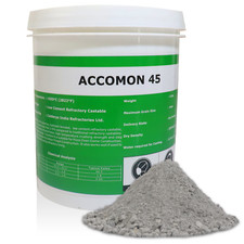 Castable Refractory Cement -45% Alumina Low Cement Castable, Accomon-45, (4 LBS)