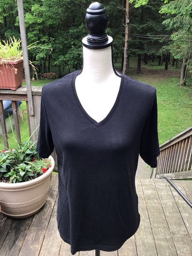 Pullover Cotton Short Sleeve V Neck Tee 
