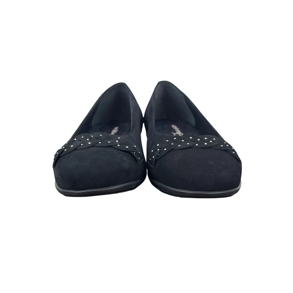 Прогулочные колыбели женские черные нубук Francesca туфли на плоской подошве 8,5 - Изображение 3 из 4