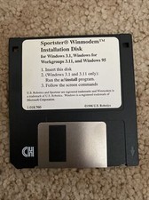 1996 Us Robotics Sportster Winmodem Installation Floppy Disk For Windows